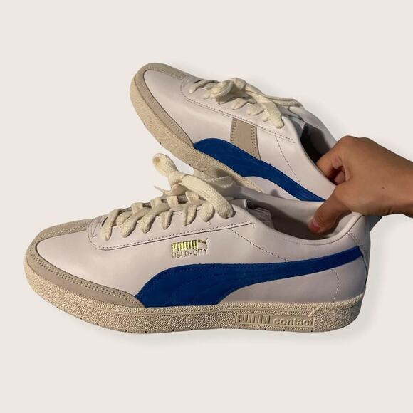 Puma Other - New Puma Oslo-City Sneakers Lapis Blue/White. Size 10.5